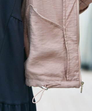 Tiaclasse シアーフードパーカー ベージュ