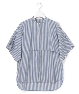 ICB 【先行予約】シルフィーローン ハンカチーフスリーブブラウス デニムストライプ