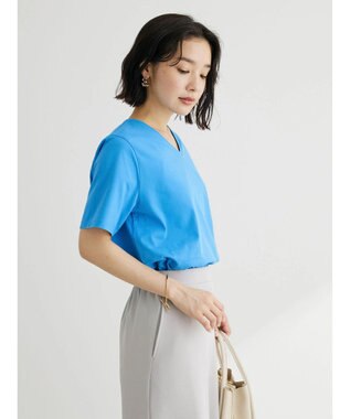 Green Parks 汗じみ防止ＶネックＴシャツ Brown