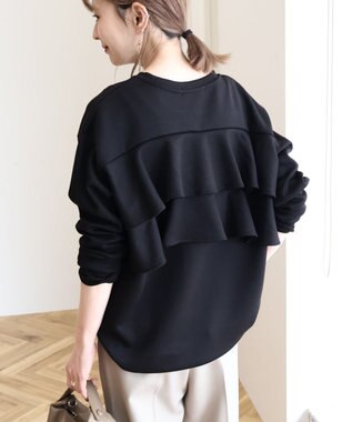 AMERICAN HOLIC 【WEB限定】バックフリルポンチプルオーバー Black