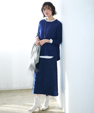 自由区 L 【WEB限定・洗える】ハイカウントインナー カットソー オフ