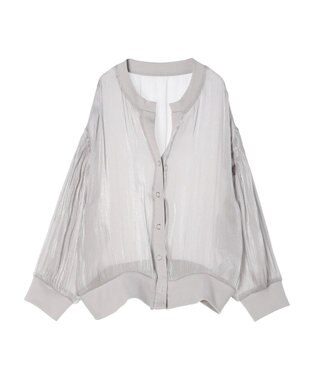 earth music&ecology シアーラメカーディガン Gray