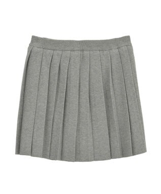earth music&ecology ニットプリーツスカート Gray