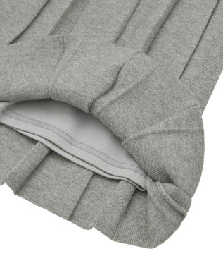 earth music&ecology ニットプリーツスカート Gray