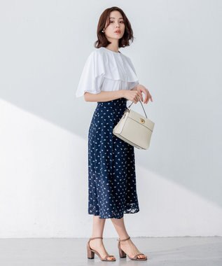 組曲 ディヴェールプリント スカート ネイビー系5