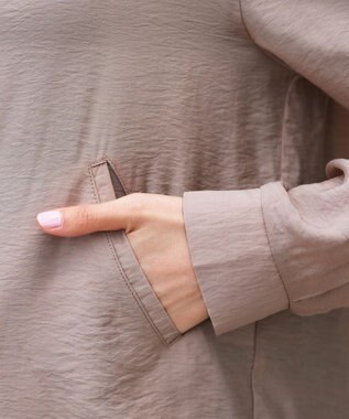 Tiaclasse シアーフードパーカー ベージュ