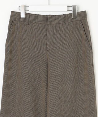 J.PRESS LADIES 【WEB限定カラーあり】T/Rアルガンシルク ワイド パンツ ブラウン系