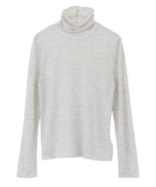 AMERICAN HOLIC シアーテレコタートルネックプルオーバー Gray Mixture
