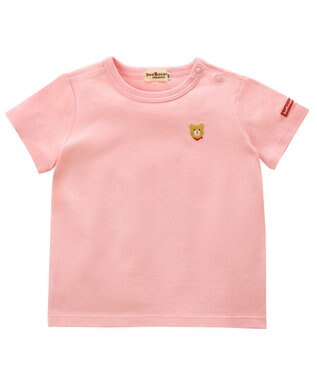 MIKI HOUSE HOT BISCUITS ワンポイント半袖Tシャツ＆ローカットソックスギフトセット【BOX付き】 ピンク