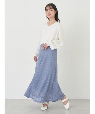 earth music&ecology スカラップブラウス Off White