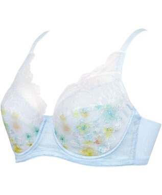 Wing ブラジャー 夏のブラストレスから解放 汗の不快感を軽減(カップ肌側・ワイヤーループ・バック) 背中すっきり 【ときはなつブラ】 フルカップ KB2172 ウイング／ワコール サックス