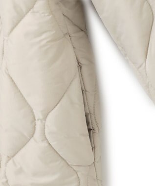 J.PRESS YORK STREET 【WOMEN】ショートキルトブルゾン ベージュ系