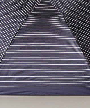 AURORA BLAO (ブラオ) ボーダー柄 晴雨兼用傘 (折り畳み・ミニ) ネイビー