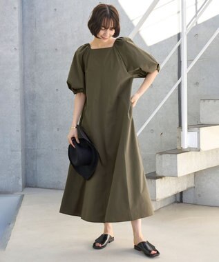 UNFILO FINE MOVE 2WAYワンピース カーキ