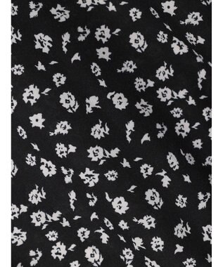 Green Parks ２ｗａｙ小花柄ギャザーシャツワンピース Black