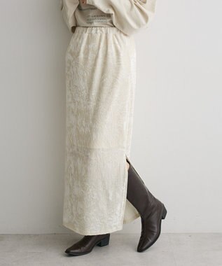CRAFT STANDARD BOUTIQUE クラッシュベロアサイドスリットスカート