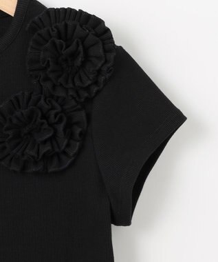 組曲 テレココサージュ Tシャツ ブラック系