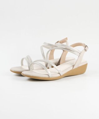 BONTRE 【pied du lapan/ピエドラパン】ナローストラップソールサンダル/50759ZI シルバー