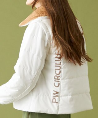 PW CIRCULUS 【ベスト / ブルゾン / 襟も外せる / WOMEN】3WAYデタッチャブルブルゾン ホワイト系