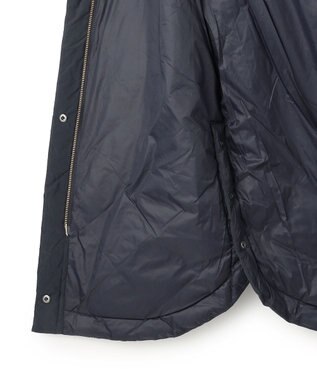 UNFILO 【自宅で洗濯OK / 軽量で暖かい】TAIONコラボ 2WAY キルティングダウン ネイビー