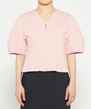 uncrave 【接触冷感・UVカット】ダブルフェイスジャージー 2WAYブラウス（uncrave STANDARD） ピンク