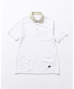 JOSEPH ABBOUD MOUNTAIN 【吸水速乾・通気性】ミズノコラボ DRY AEROFLOW ポロシャツ ホワイト系