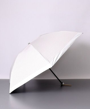 AURORA BLAO (ブラオ) ボーダー柄 晴雨兼用傘 (折り畳み・ミニ) オフホワイト