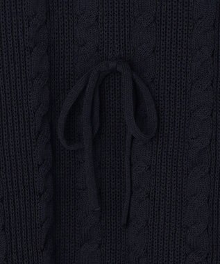 組曲 L 【先行予約・WEB限定】バックリボンケーブル ニット ネイビー系