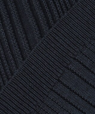 JOSEPH ABBOUD 【オーガニックコットン】JOE COTTONエアーパールリブ ニット ダルブルー系