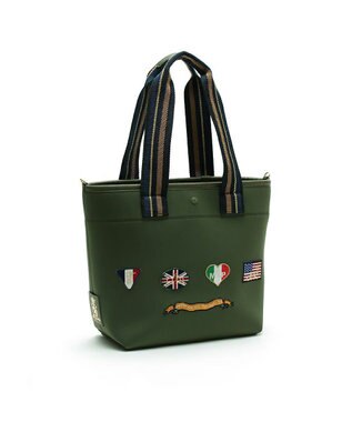 A.D.M.J. 【魔法の様に軽い】マジックライト/フラッグワッペンデイリートート30cm カーキ