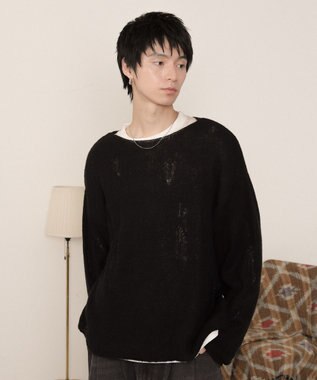  ダブルガーゼダメージプルオーバー