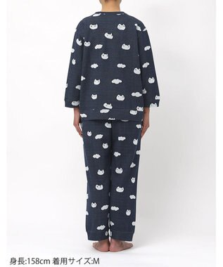 tsumori chisato SLEEP ツモリチサト パジャマ 綿100%(本体) ジャカード 8分袖 長袖 9分丈 レディース UDX218/ワコール コン