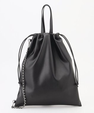 ICB 【2WAY】ドロストトートショルダー ブラック