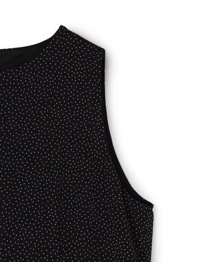 uncrave ドットプリント オールインワン ブラック×ホワイト