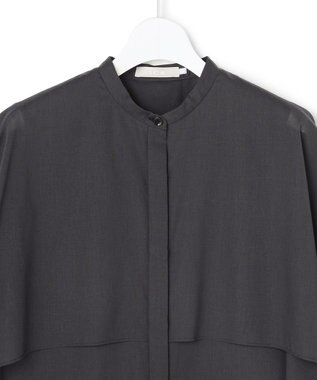 ICB 【先行予約】シルフィーローン ハンカチーフスリーブブラウス チャコール
