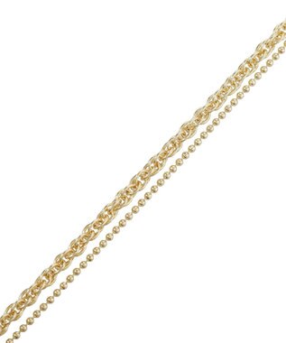 AMERICAN HOLIC 2WAYチェーンMIXネックレス Gold
