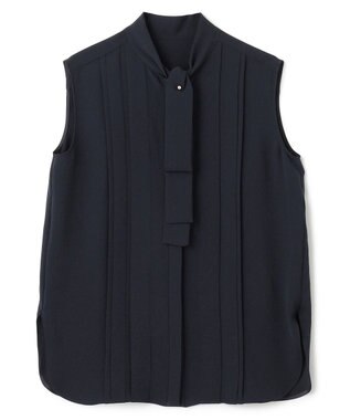 BEIGE， 【S-size】MARIGNY / ボウタイブラウス Navy