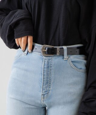 WEGO ウエスタンバックルベルト ブラック