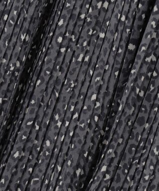 SHARE PARK LADIES レオパードプリーツスカート ライトグレー系5