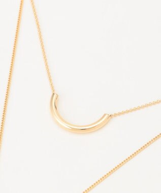 ANY モチーフレイヤード風ネックレス ゴールド系