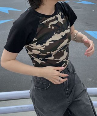 WEGO パイピングラグランT ブラックその他