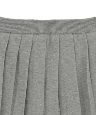 earth music&ecology ニットプリーツスカート Gray