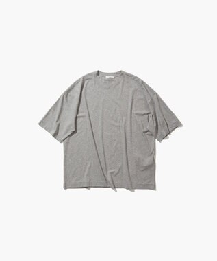 ATON 50/- ORGANIC FRESCA | オーバーサイズＴシャツ TOP GRAY