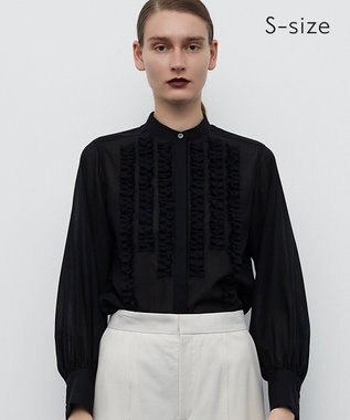 BEIGE， 【S-size】MOYE / フリルブラウス Black