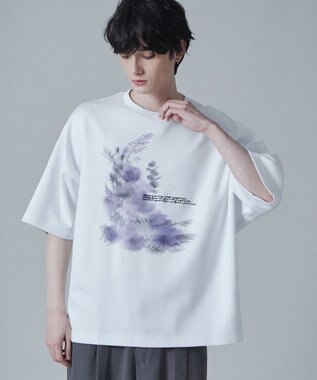 WEGO トロミドルマンフラワーモチーフT（S） 柄2