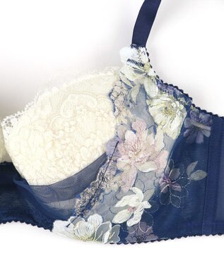 WACOAL ブラジャー 【リボンブラ 脇すっきり】 脇高設計 着やせシルエット 動いても谷間キープ Gカップまで対応 大きいサイズ レディース BXB443 /ワコール コン