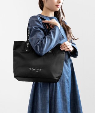 TOCCA 【WEB＆一部店舗限定】CIELO LOGO TOTE トートバッグ ブラック系