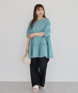 Green Parks ・ＥＬＥＮＣＡＲＥ　ＤＵＥ　ティアードチュニック Off White