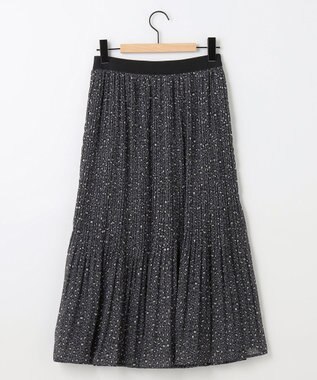 SHARE PARK LADIES レオパードプリーツスカート ライトグレー系5