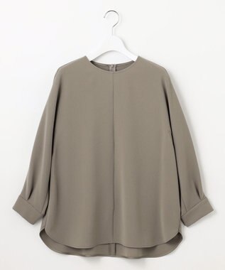 自由区 L 【17号サイズまで展開・カタログ掲載・セットアップ対応】トリアセダブルクロス ブラウス モカ